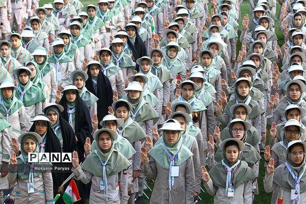 صبحگاه آخرین روز نهمین دوره اردوی ملی پیشتازان دختر