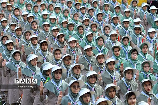 صبحگاه آخرین روز نهمین دوره اردوی ملی پیشتازان دختر