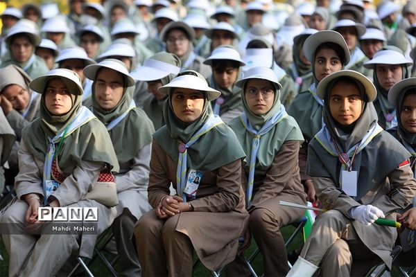 صبحگاه آخرین روز نهمین دوره اردوی ملی پیشتازان دختر