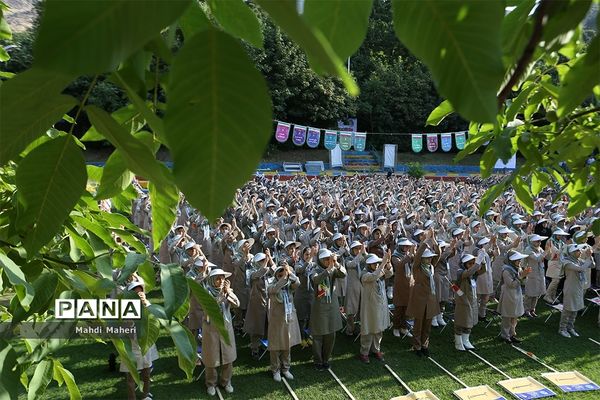 صبحگاه آخرین روز نهمین دوره اردوی ملی پیشتازان دختر