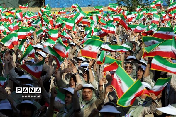 صبحگاه آخرین روز نهمین دوره اردوی ملی پیشتازان دختر