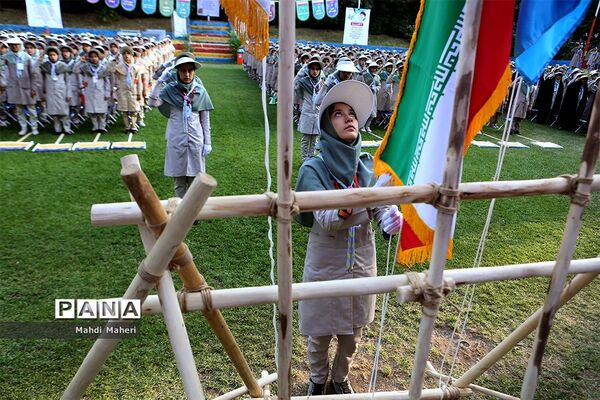 صبحگاه آخرین روز نهمین دوره اردوی ملی پیشتازان دختر