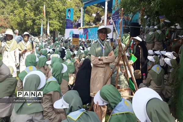 آیین اختتامیه نهمین دوره اردوی ملی دختران و سومین روز حضور پیشتازان خوزستانی