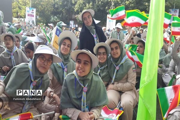 آیین اختتامیه نهمین دوره اردوی ملی دختران و سومین روز حضور پیشتازان خوزستانی