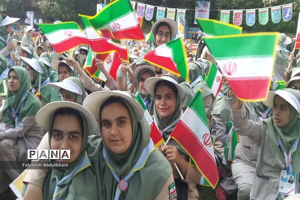 آیین اختتامیه نهمین دوره اردوی ملی دختران و سومین روز حضور پیشتازان خوزستانی