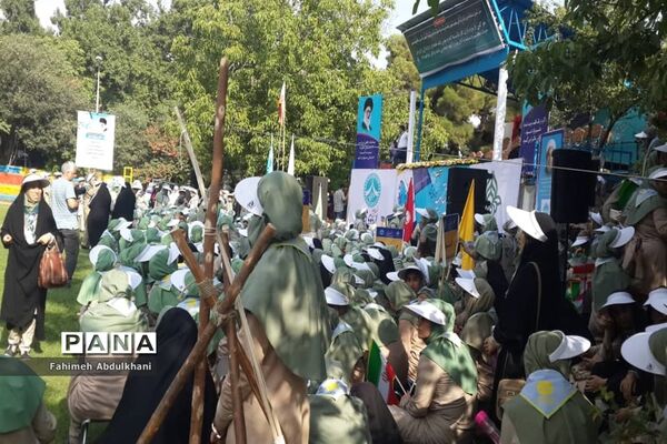 آیین اختتامیه نهمین دوره اردوی ملی دختران و سومین روز حضور پیشتازان خوزستانی