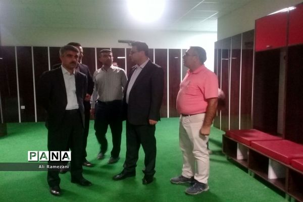 بازدید مدیرکل ورزش و جوانان مازندران از ورزشگاه وطنی قائم شهر