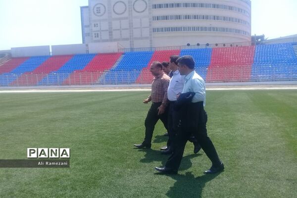 بازدید مدیرکل ورزش و جوانان مازندران از ورزشگاه وطنی قائم شهر