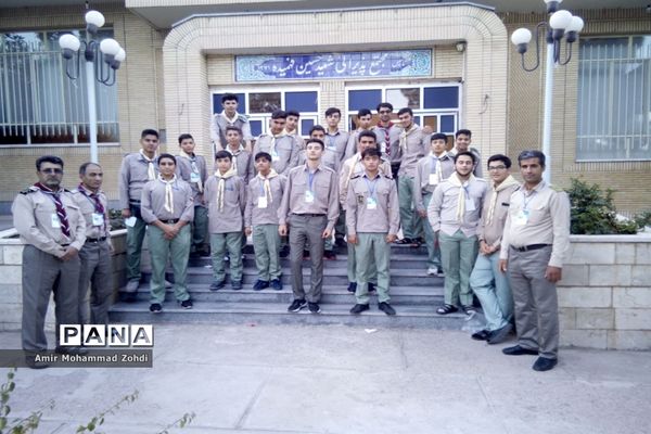 حضور پیشتازان پسر استان همدان در اردو ملی نیشابور