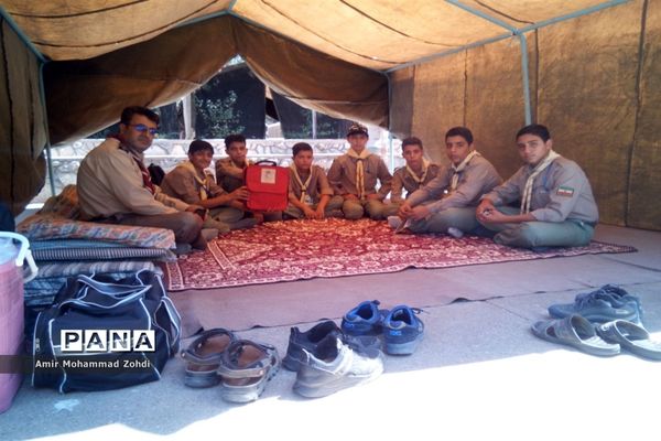 حضور پیشتازان پسر استان همدان در اردو ملی نیشابور