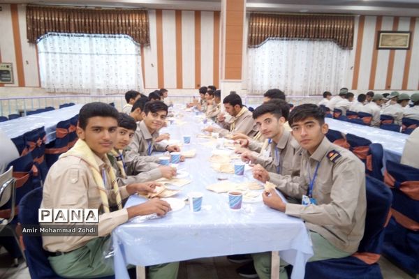 حضور پیشتازان پسر استان همدان در اردو ملی نیشابور