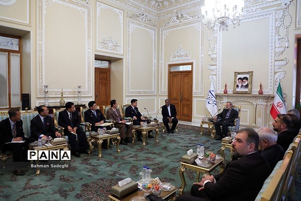 دیدار معاون رئیس مجمع عالی خلق کره شمالی با علی لاریجانی