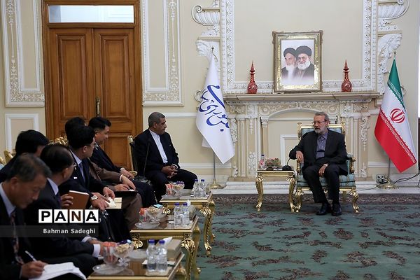 دیدار معاون رئیس مجمع عالی خلق کره شمالی با علی لاریجانی