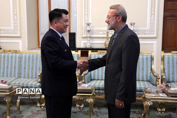 دیدار معاون رئیس مجمع عالی خلق کره شمالی با علی لاریجانی