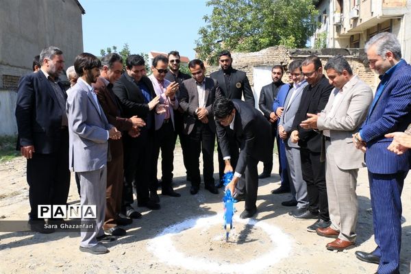 آیین کلنگ زنی خانه مطبوعات مازندران