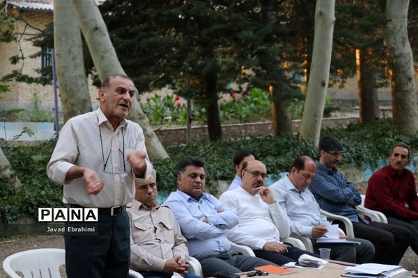 جلسه هماهنگی عوامل اجرایی اردوی ملی پیشتازان پسر در اردوگاه شهید رجایی باغرود نیشابور