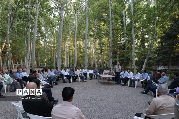 جلسه هماهنگی عوامل اجرایی اردوی ملی پیشتازان پسر در اردوگاه شهید رجایی باغرود نیشابور