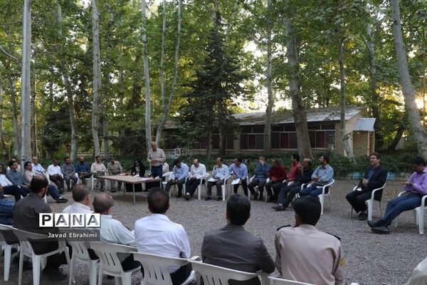 جلسه هماهنگی عوامل اجرایی اردوی ملی پیشتازان پسر در اردوگاه شهید رجایی باغرود نیشابور