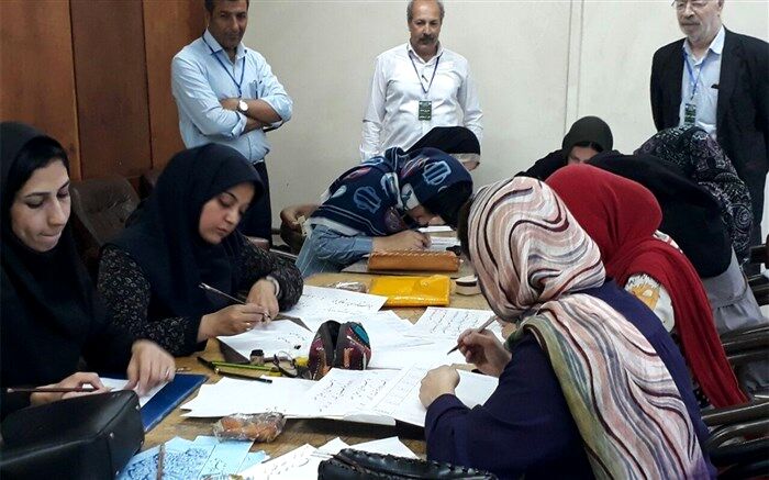 برگزاری آزمون خوشنویسان نیشابوری
