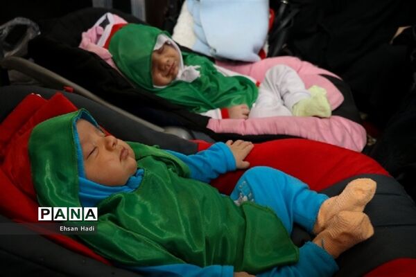 برگزاری باشکوه مراسم شیرخوارگان حسینی در مصلای مشهد