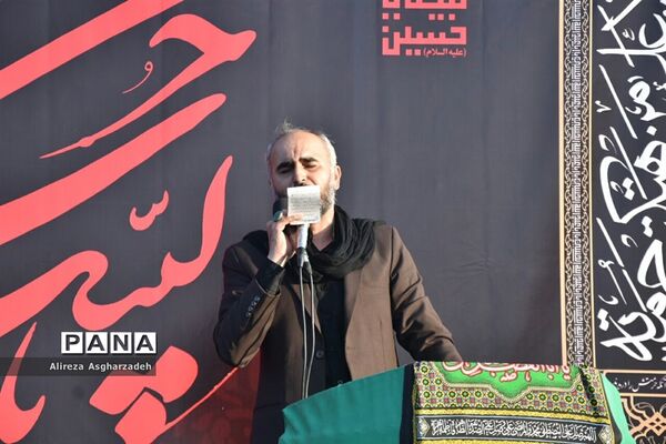 دسته‌روی عزاداران حسینی در امامزاده ابراهیم(ع) بابلسر