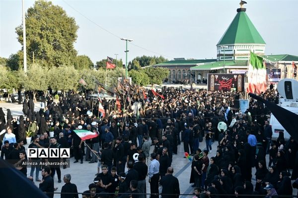 دسته‌روی عزاداران حسینی در امامزاده ابراهیم(ع) بابلسر