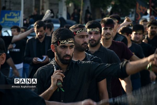 دسته‌روی عزاداران حسینی در امامزاده ابراهیم(ع) بابلسر