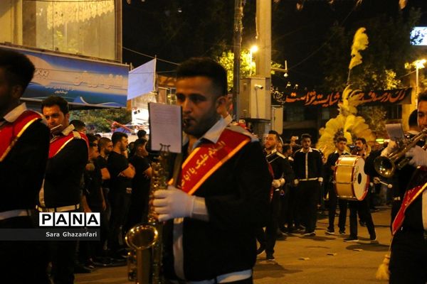 عزاداری شب هفتم ماه محرم در هیات‌های عزاداری ساری