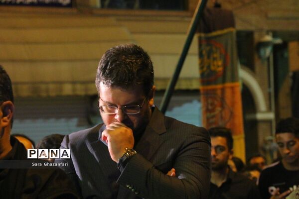عزاداری شب هفتم ماه محرم در هیات‌های عزاداری ساری