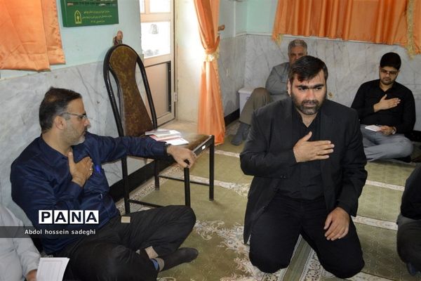 مراسم عزاداری امام حسین (ع) در اداره‌کل آموزش و پرورش استان بوشهر