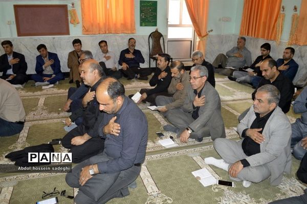 مراسم عزاداری امام حسین (ع) در اداره‌کل آموزش و پرورش استان بوشهر