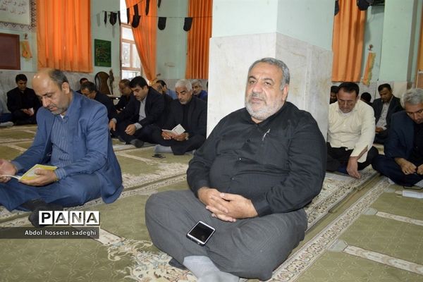 مراسم عزاداری امام حسین (ع) در اداره‌کل آموزش و پرورش استان بوشهر