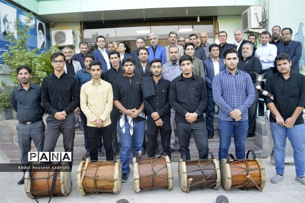 مراسم عزاداری امام حسین (ع) در اداره‌کل آموزش و پرورش استان بوشهر