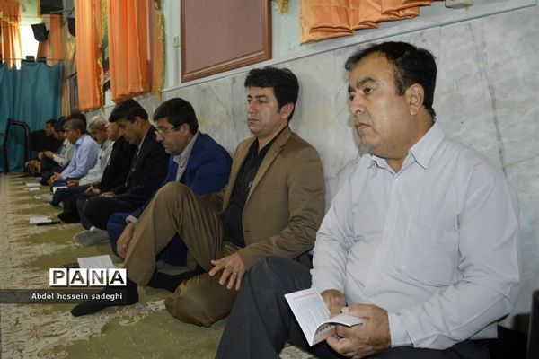 مراسم عزاداری امام حسین (ع) در اداره‌کل آموزش و پرورش استان بوشهر