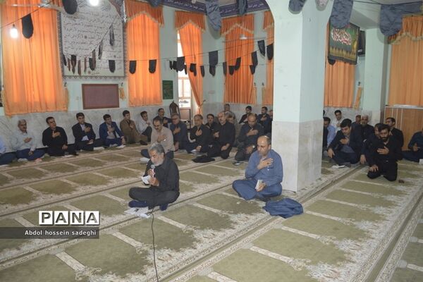 مراسم عزاداری امام حسین (ع) در اداره‌کل آموزش و پرورش استان بوشهر
