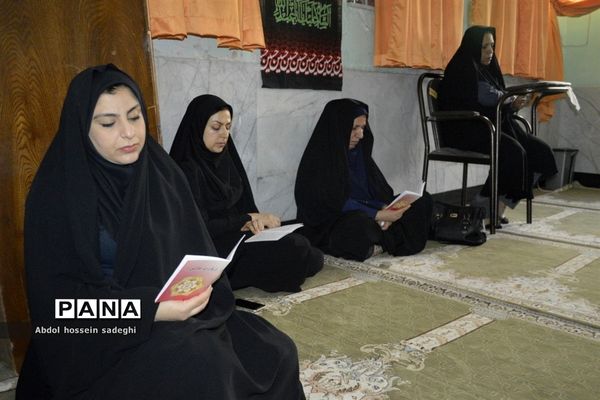 مراسم عزاداری امام حسین (ع) در اداره‌کل آموزش و پرورش استان بوشهر