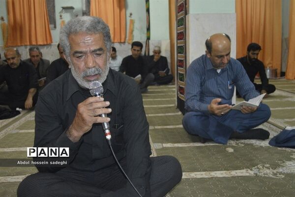 مراسم عزاداری امام حسین (ع) در اداره‌کل آموزش و پرورش استان بوشهر