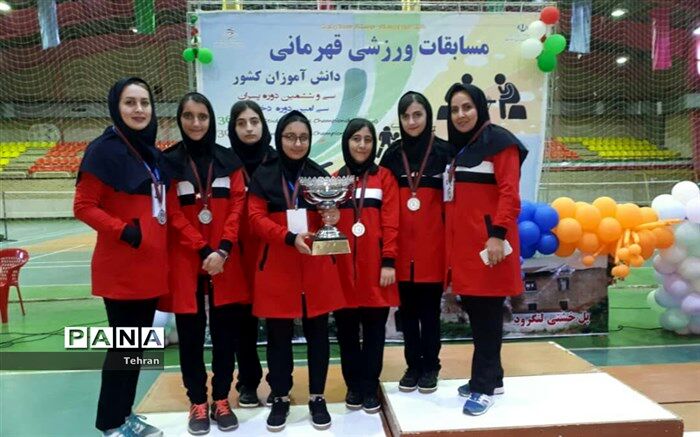 کسب نائب قهرمانی در رشته شطرنج در مسابقات ورزش دانش آموزی کشور 