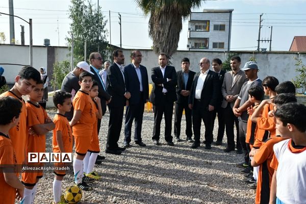 افتتاحیه  زمین فوتبال هنرستان شهید قلی‌تبار بابلسر