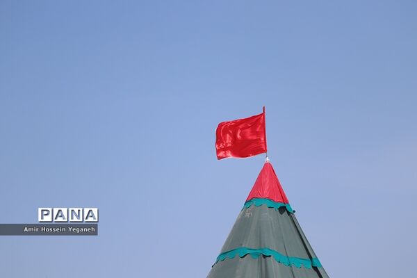 مراسم تعزیه و خیمه سوزان ظهر عاشورا در کیش