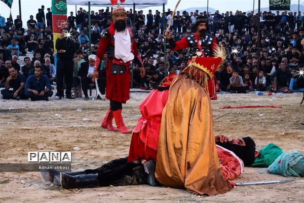 تعزیه روز عاشورا محرم در کوی آزادگان بخش اسیر شهرستان مُهر