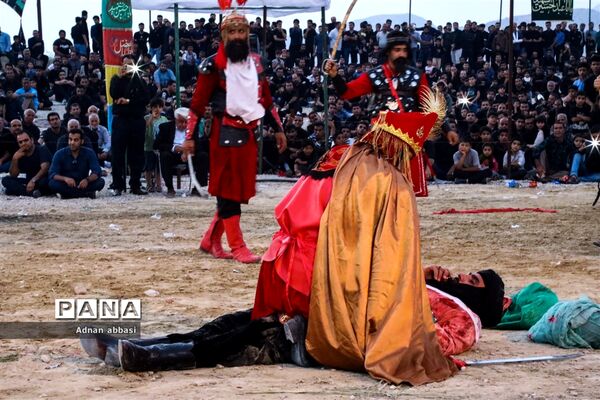 تعزیه روز عاشورا محرم در کوی آزادگان بخش اسیر شهرستان مُهر
