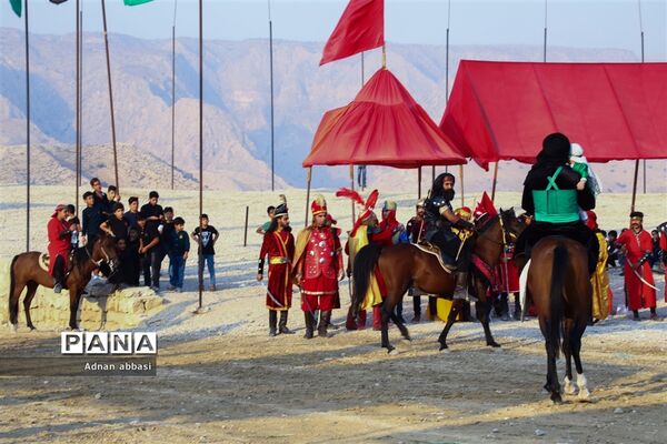 تعزیه روز عاشورا محرم در کوی آزادگان بخش اسیر شهرستان مُهر