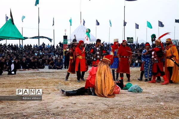 تعزیه روز عاشورا محرم در کوی آزادگان بخش اسیر شهرستان مُهر
