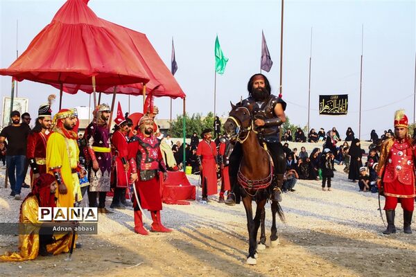 تعزیه روز عاشورا محرم در کوی آزادگان بخش اسیر شهرستان مُهر
