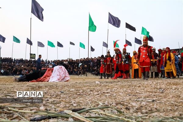 تعزیه روز عاشورا محرم در کوی آزادگان بخش اسیر شهرستان مُهر