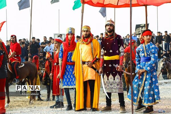تعزیه روز عاشورا محرم در کوی آزادگان بخش اسیر شهرستان مُهر