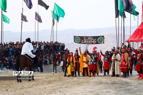 تعزیه روز عاشورا محرم در کوی آزادگان بخش اسیر شهرستان مُهر