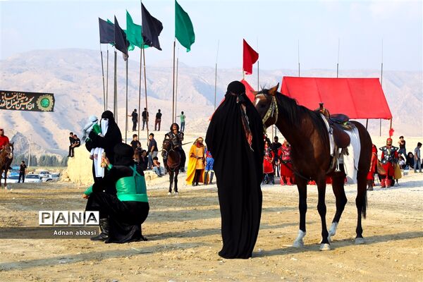 تعزیه روز عاشورا محرم در کوی آزادگان بخش اسیر شهرستان مُهر
