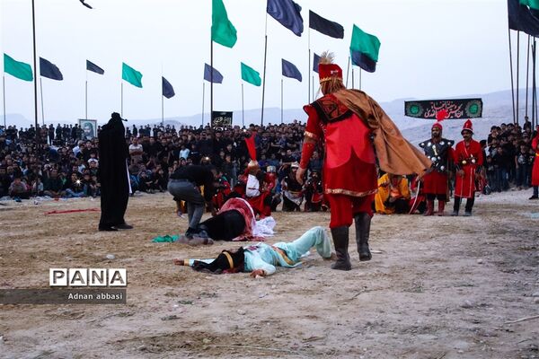 تعزیه روز عاشورا محرم در کوی آزادگان بخش اسیر شهرستان مُهر
